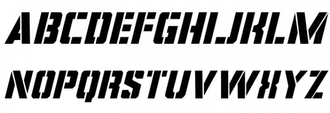 Covert Ops Italic 字体 小写