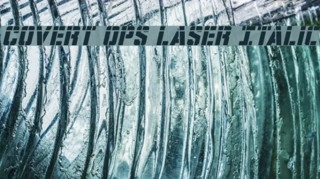 Covert Ops Laser Italic Example 3