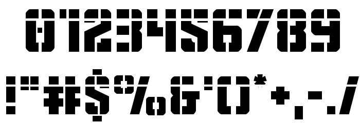 Covert Ops Laser Font OTHER CHARS