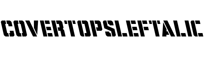 Covert Ops Leftalic  Frei Schriftart Herunterladen