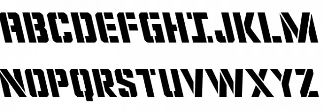 Covert Ops Leftalic Schriftart Groß