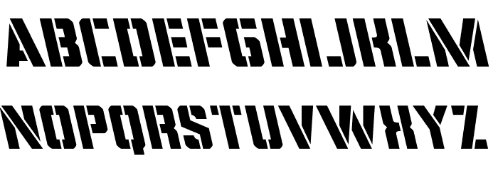 Covert Ops Leftalic Font LOWERCASE