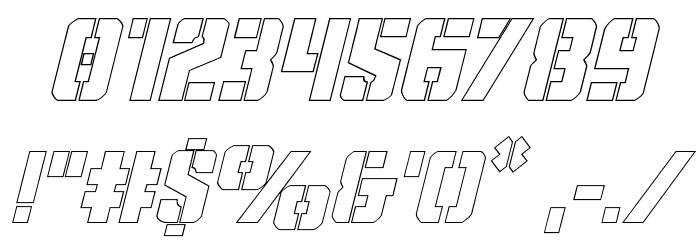 Covert Ops Outline Italic Schriftart Anderer Schreiben