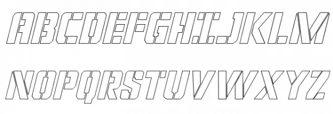 Covert Ops Outline Italic Polices MAJUSCULES