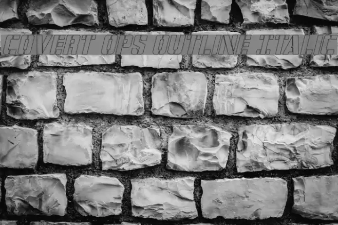 Covert Ops Outline Italic examples