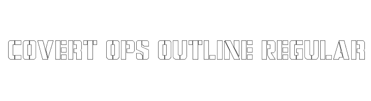 Covert Ops Outline Regular  免费字体下载