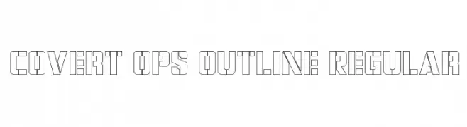 Covert Ops Outline Regular  les polices de caractères gratuit tlcharger