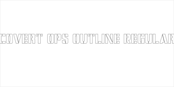 Covert Ops Outline Regular Logo