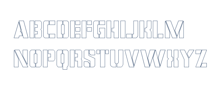 Covert Ops Outline Regular Lowercase