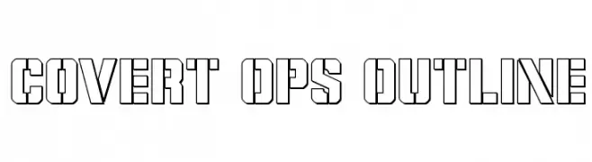 Covert Ops Outline  नि: शुल्क फ़ॉन्ट्स डाउनलोड