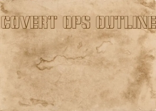 Covert Ops Outline Example 2