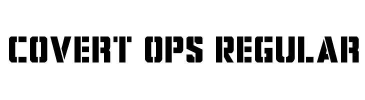 Covert Ops Regular  Frei Schriftart Herunterladen