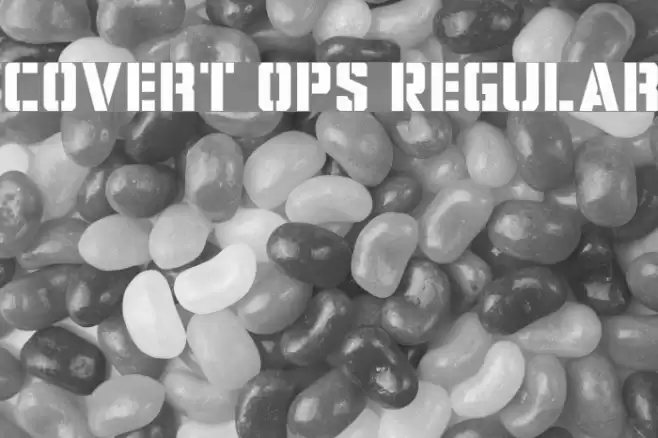 Covert Ops Regular Font examples
