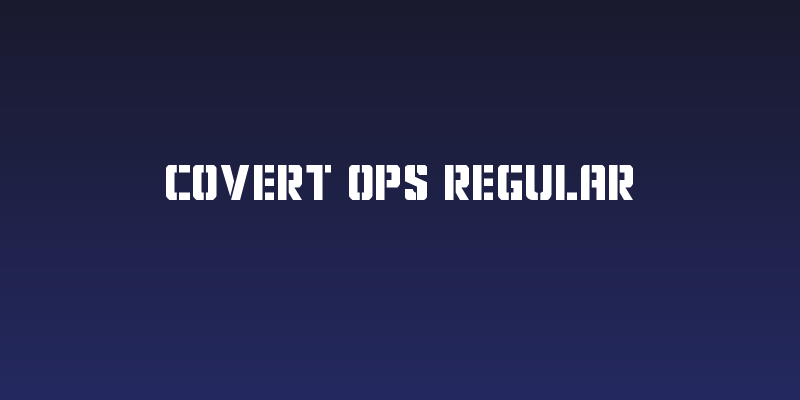 Covert Ops Regular Social Header