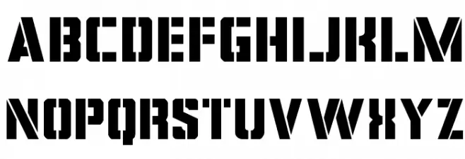 Covert Ops Regular Font Litere mici