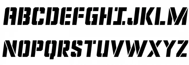 Covert Ops Semi-Italic Schriftart Groß