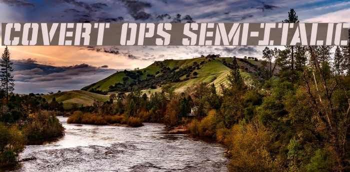 Covert Ops Semi-Italic Example 1