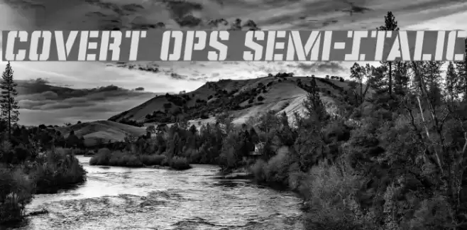 Covert Ops Semi-Italic Font examples