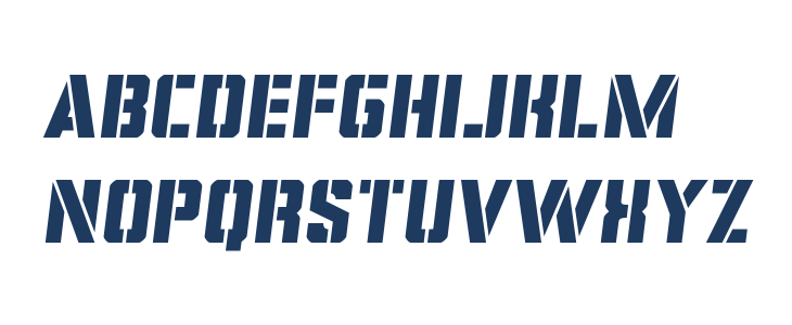 Covert Ops Semi-Italic Lowercase