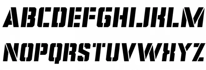 Covert Ops Semi-Italic Font Litere mici