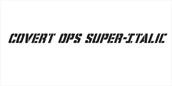 Covert Ops Super-Italic Logo