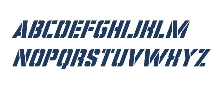 Covert Ops Super-Italic Lowercase