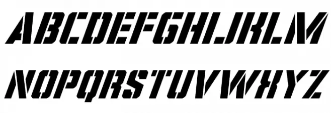 Covert Ops Super-Italic Шрифта строчной
