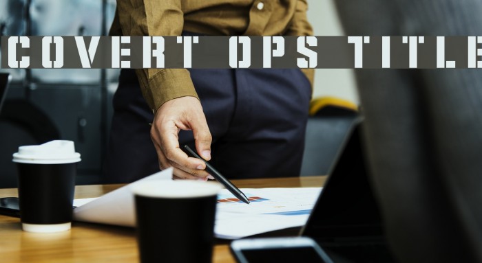 Covert Ops Title Font examples