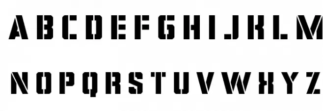 Covert Ops Title Schriftart Kleinbuchstaben