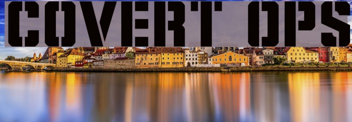 Covert Ops Font examples