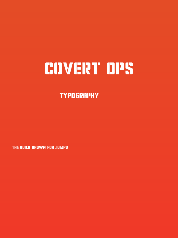 Covert Ops Poster