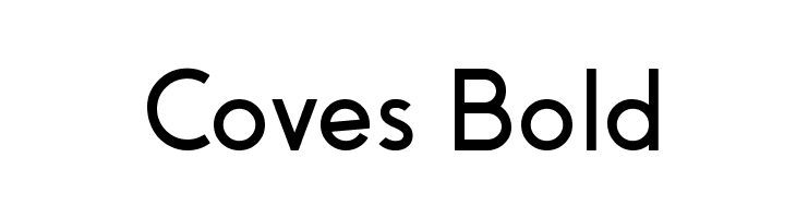 Coves Bold Font