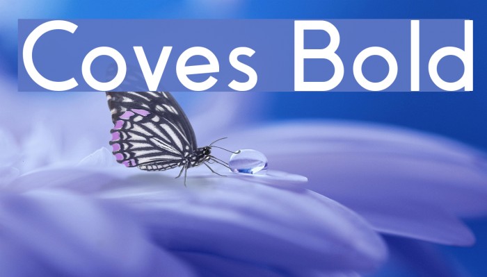 Coves Bold Font examples