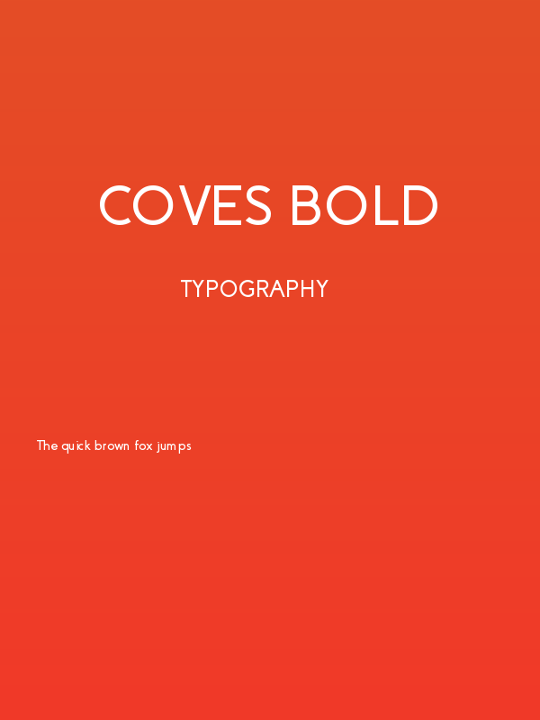 Coves Bold Poster