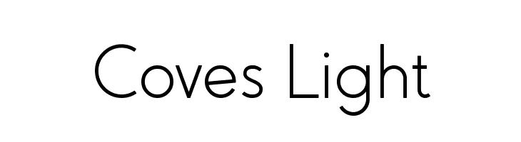 Coves Light Font