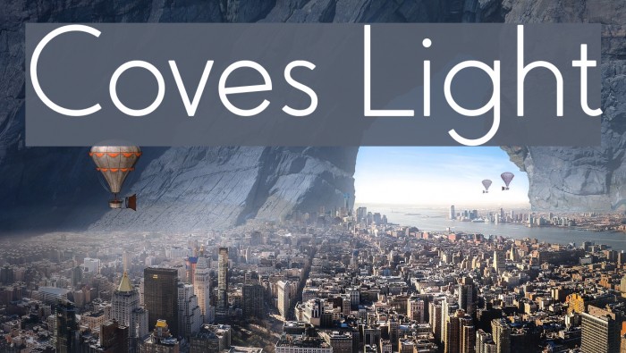 Coves Light Font examples
