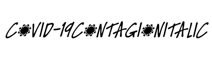 Covid-19 Contagion Italic  नि: शुल्क फ़ॉन्ट्स डाउनलोड