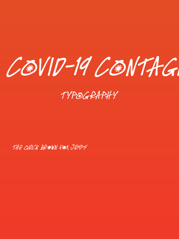 Covid-19 Contagion Italic Poster