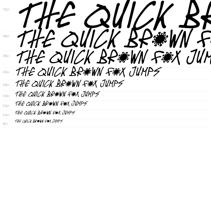 Covid-19 Contagion Italic Waterfall