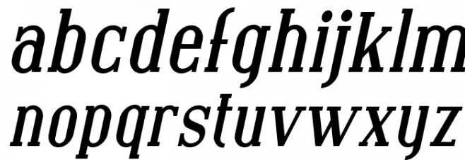 Covington Bold Italic Caratteri MINUSCOLO