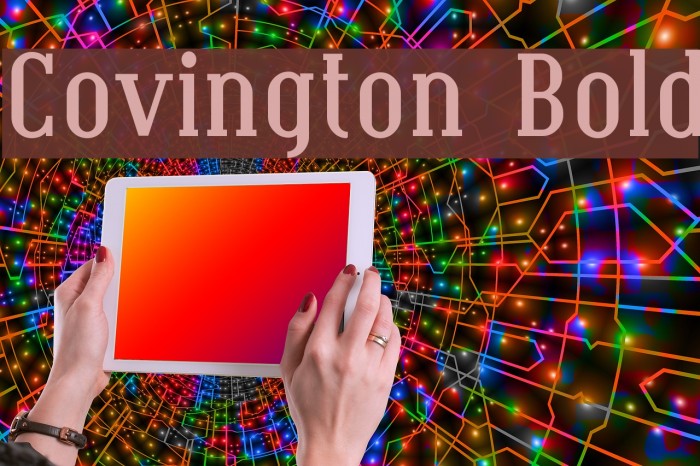 Covington Bold Font examples