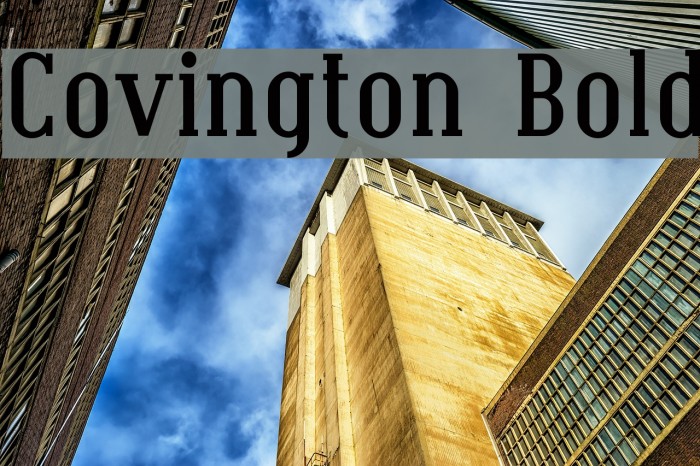 Covington Bold Font examples