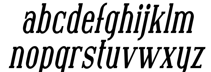 Covington Cond Bold Italic Font LOWERCASE
