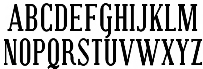 Covington Cond Bold Schriftart Groß