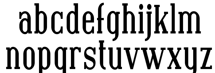 Covington Cond Bold Font LOWERCASE