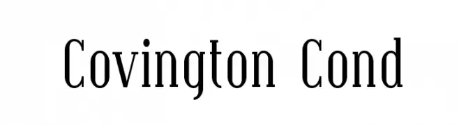 Covington Cond  font caratteri gratis
