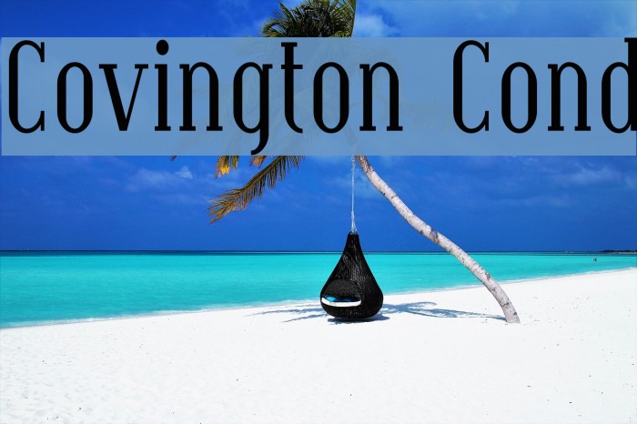 Covington Cond Font examples