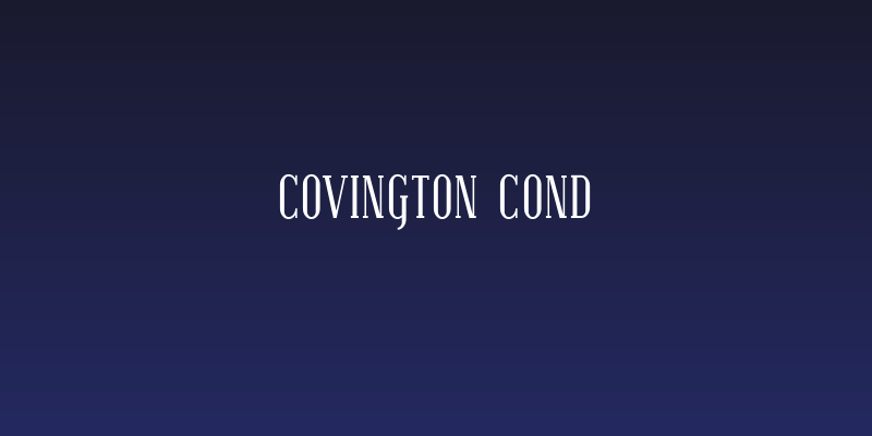 Covington Cond Social Header
