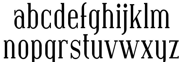 Covington Cond Font LOWERCASE