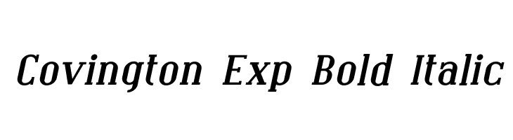 Covington Exp Bold Italic  les polices de caractères gratuit tlcharger